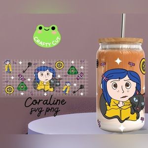 Coraline Frosted Beer Can Glass Cup